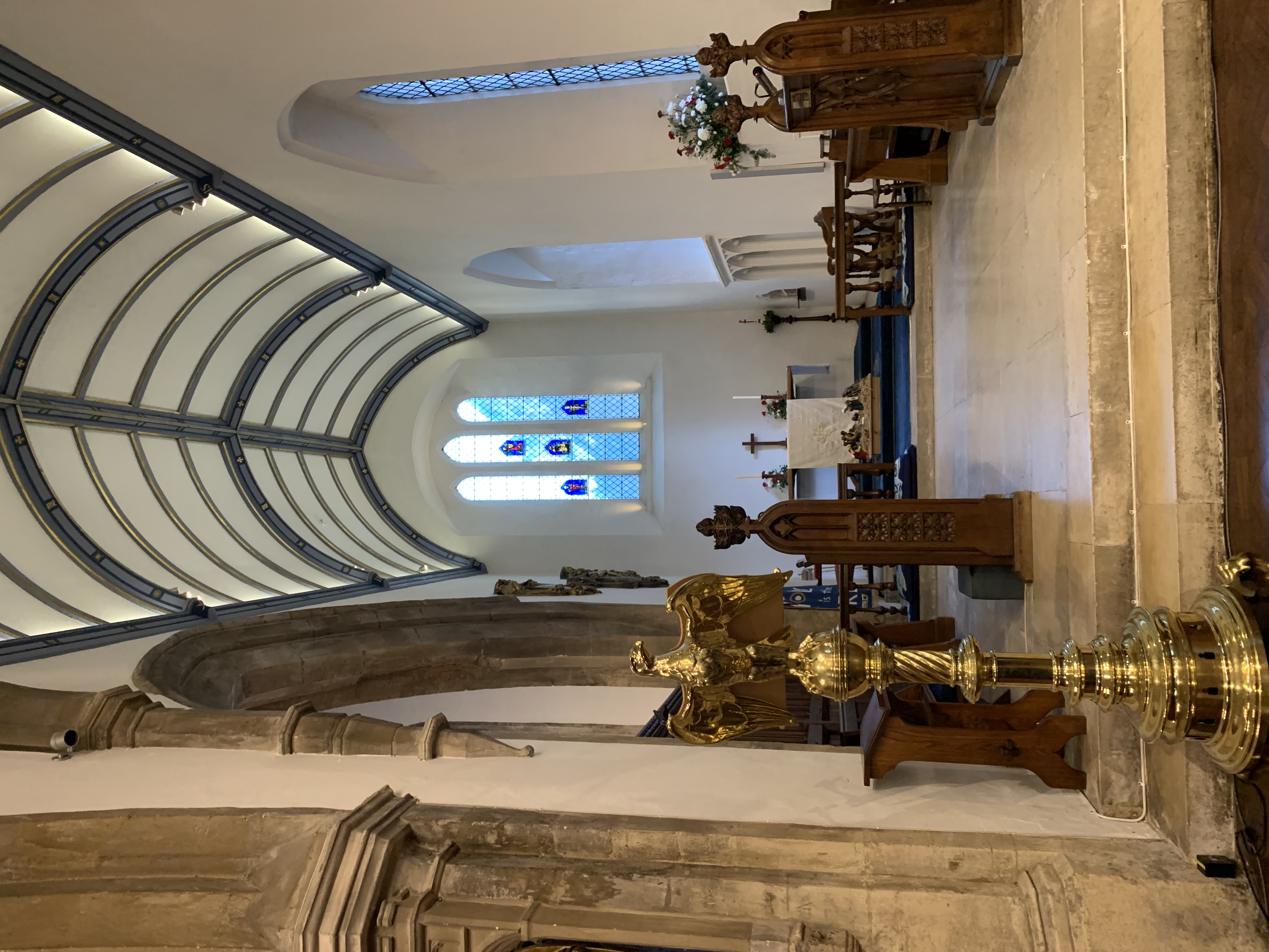 View of the chancel inside St. Michael at the North Gate.
